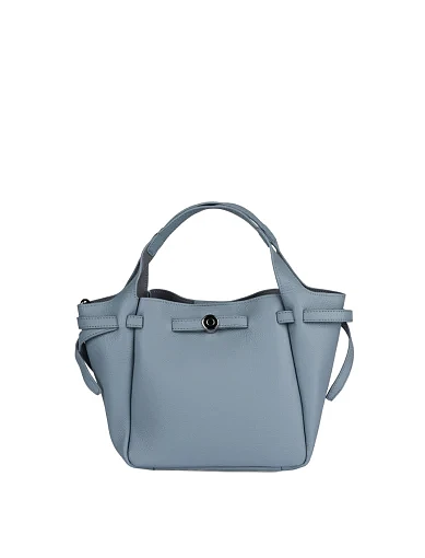 Женская сумка кожаная голубая - фото 1 - Miraton
