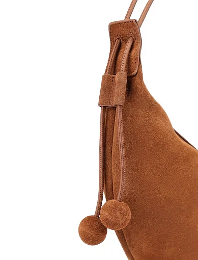 Жіноча сумка замшева кемел(89-8787-2) - фото 6 - Miraton