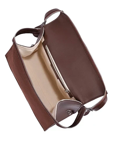 Жіноча сумка замшева коричнева(F9879A-1) - фото 6 - Miraton