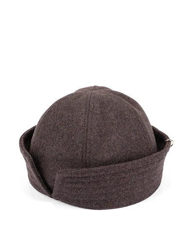 Шапка тканевая коричневая - фото 2 - Miraton