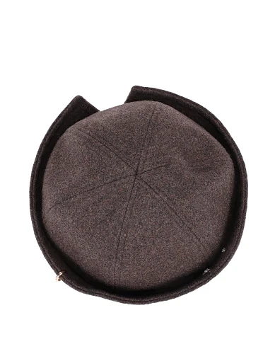 Шапка тканевая коричневая - фото 3 - Miraton