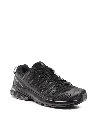 Мужские кроссовки Salomon XA PRO 3D V9 Black/PH из экокожи черные - фото 3 - Miraton