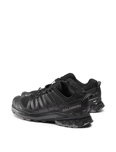 Мужские кроссовки Salomon XA PRO 3D V9 Black/PH из экокожи черные - фото 4 - Miraton