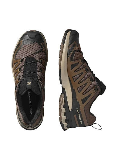 Чоловічі кросівки Salomon XA PRO 3D V9 Falcon/D з екошкіри коричневі (L47882500) - фото 5 - Miraton