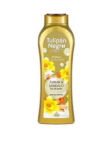 Парфумований гель для душу TULIPAN NEGRO БУРШТИН та САНДАЛ, 650 мл - фото 1 - Miraton