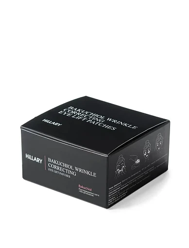 Разглаживающие патчи с био-ретинолом Hillary Bacuchiol Wrinkle Correcting & Eye Lift Patches - фото 1 - Miraton