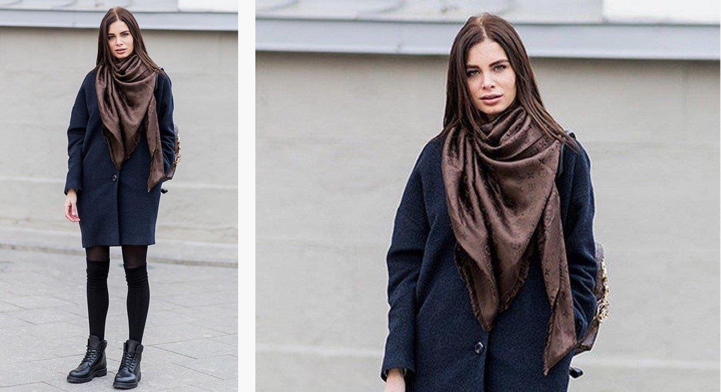 шарфы как носить