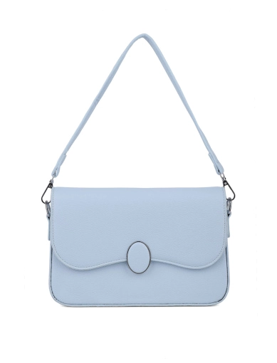 Жіноча сумка крос-боді MIRATON з екошкіри блакитна фото 1
