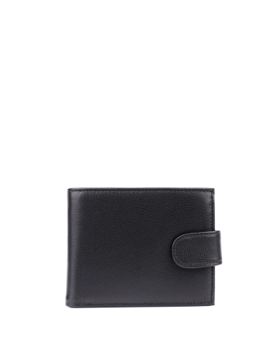 Чоловічий гаманець MIRATON шкіряний чорний (A-L2312) фото 1