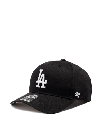 Кепка 47 Brand Los Angeles Dodgers Raised Basic чорна фото 1