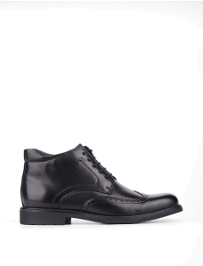 Чоловічі шкіряні черевики чорні - фото  - Miraton