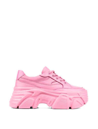 Женские кроссовки MIRATON кожаные розовые фото 1