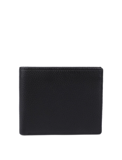 Чоловічий гаманець MIRATON шкіряний чорний (2311-A) фото 1