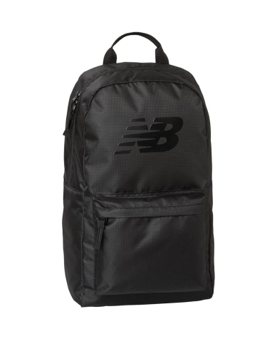 Рюкзак New Balance тканевый черный с логотипом фото 1