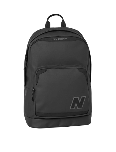 Рюкзак New Balance тканевый черный с логотипом фото 1