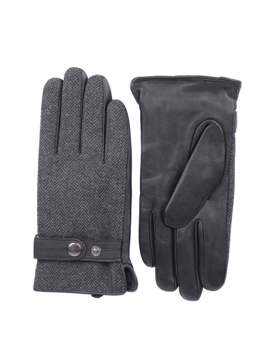 Перчатки Miraton кожаные черные фото 1