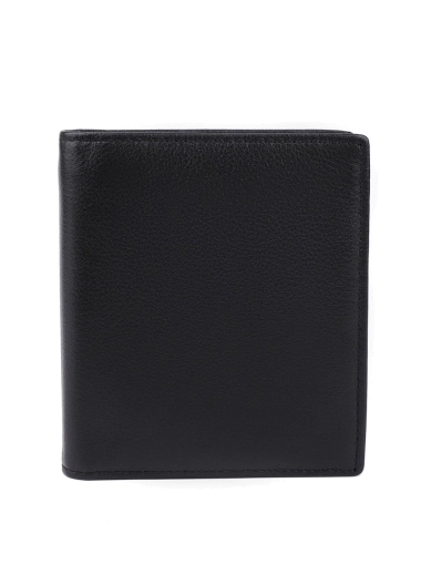 Чоловічий гаманець MIRATON шкіряний чорний (603-B) фото 1