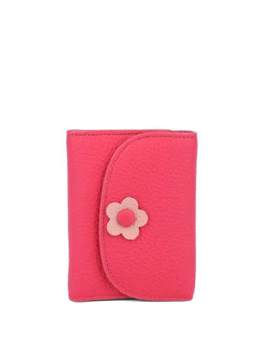 Женский кошелек MIRATON кожаный розовый фото 1