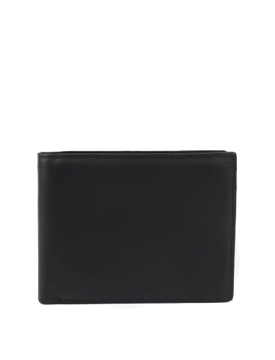 Чоловічий гаманець MIRATON шкіряний чорний (3682) фото 1