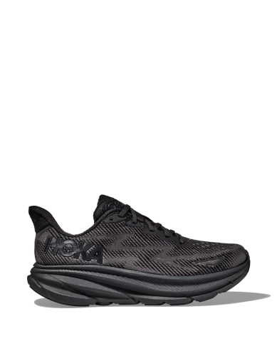 Мужские кроссовки Hoka Clifton 9 тканевые черные фото 1