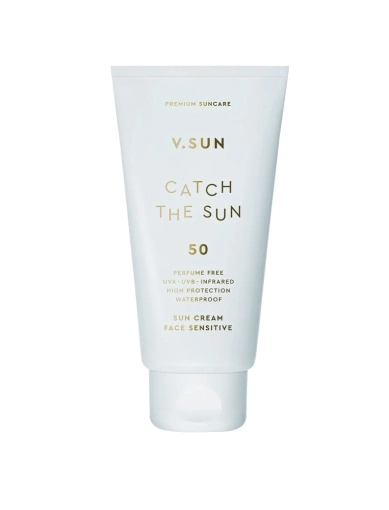 Сонцезахисний крем для тіла V.SUN, sun cream body sensitive SPF 50 Perfume Free 200 мл фото 1