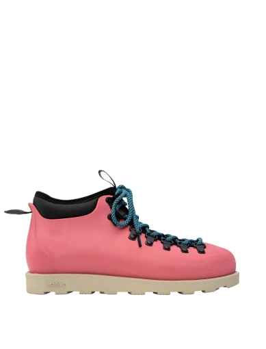 Женские ботинки треккинговые резиновые розовые фото 1