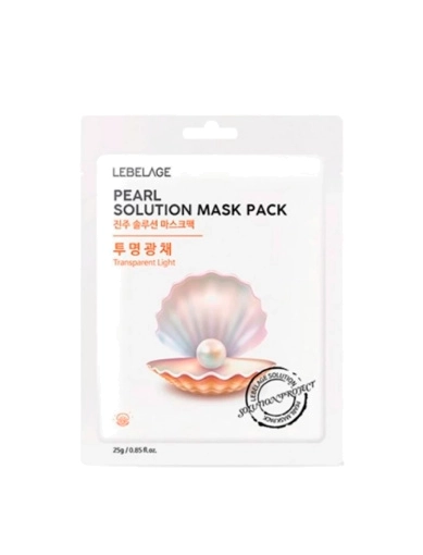 LEBELAGE Маска тканинна для обличчя Pearl Solution Mask фото 1