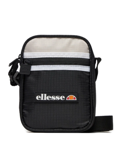 Сумка мессенджер Ellesse тканевая черная с логотипом фото 1