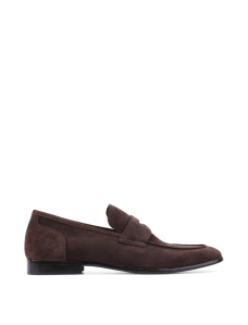 Мужские туфли лоферы Miguel Miratez коричневые замшевые - фото  - Miraton