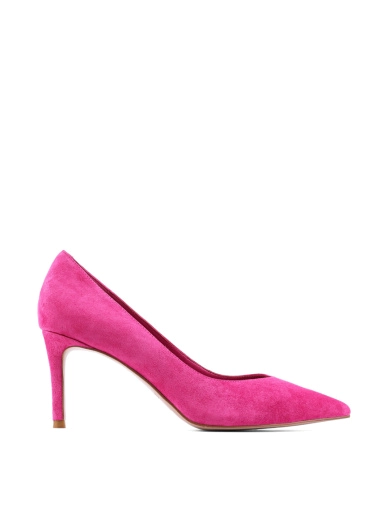 Жіночі туфлі-човники Attizzare велюрові рожеві фото 1
