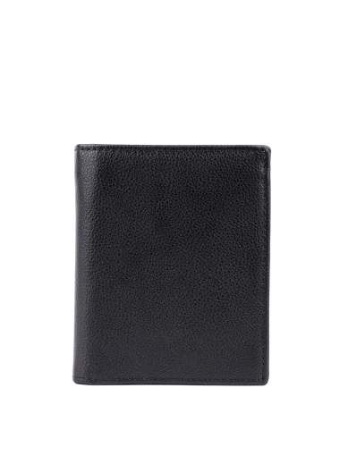 Чоловічий гаманець MIRATON шкіряний чорний (602-2) фото 1
