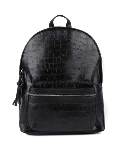 Чоловічий рюкзак MIRATON з екошкіри чорний фото 1