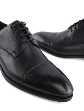 Чоловічі туфлі дербі Miguel Miratez чорні D932-11-1